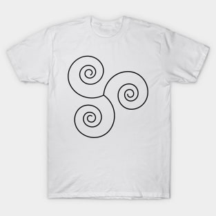 three spiral pagan T-Shirt